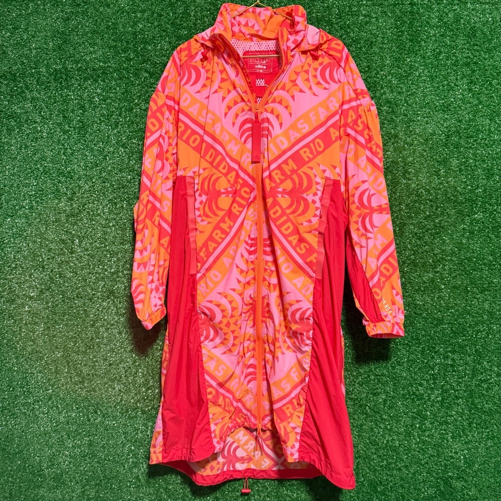 Adidas x Farm Rio My Shelter Jacket NWT Pink Glow XS